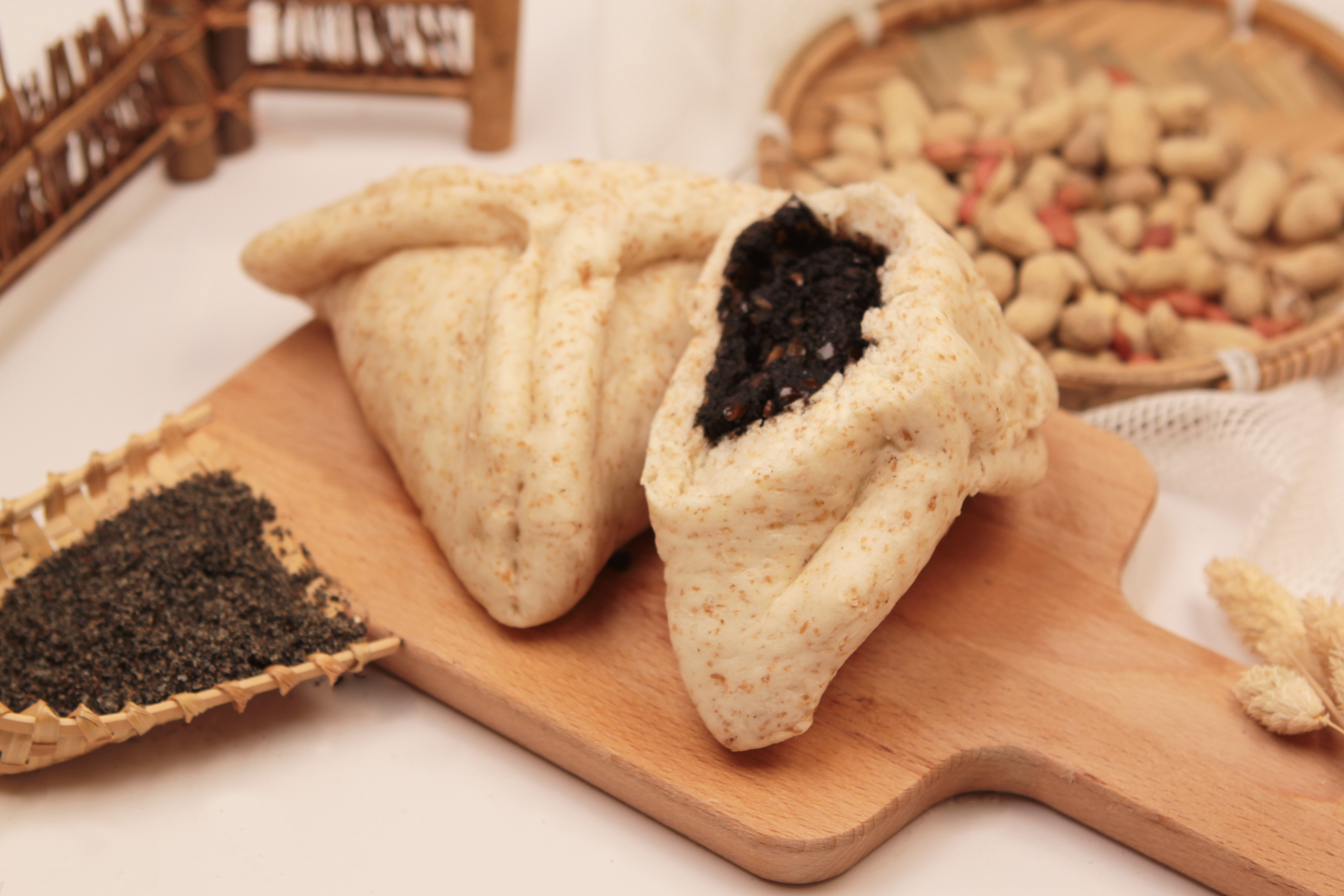 芝麻花生三角包 5入 (素)