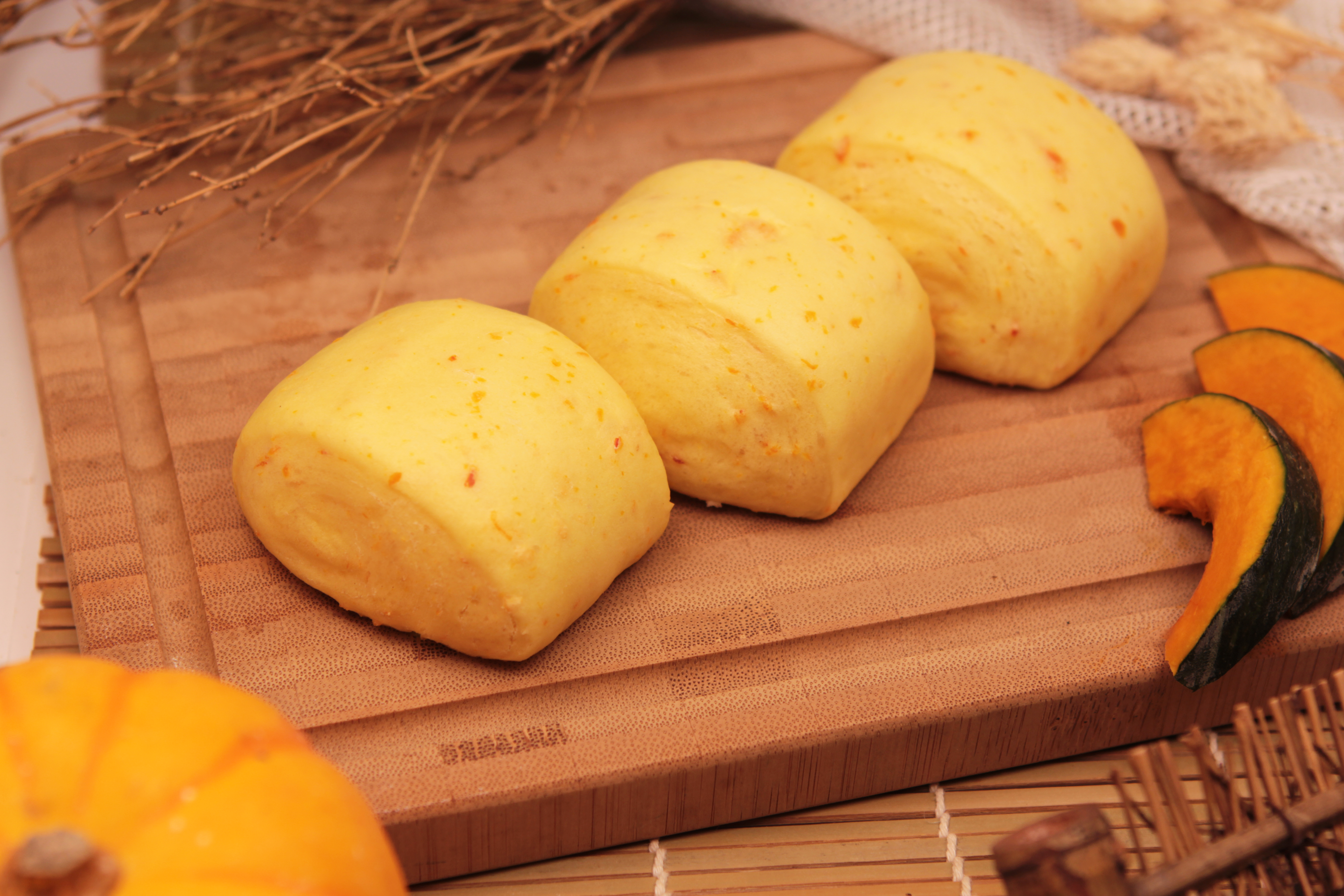 手工南瓜牛奶小饅頭 15入 (蛋奶素)