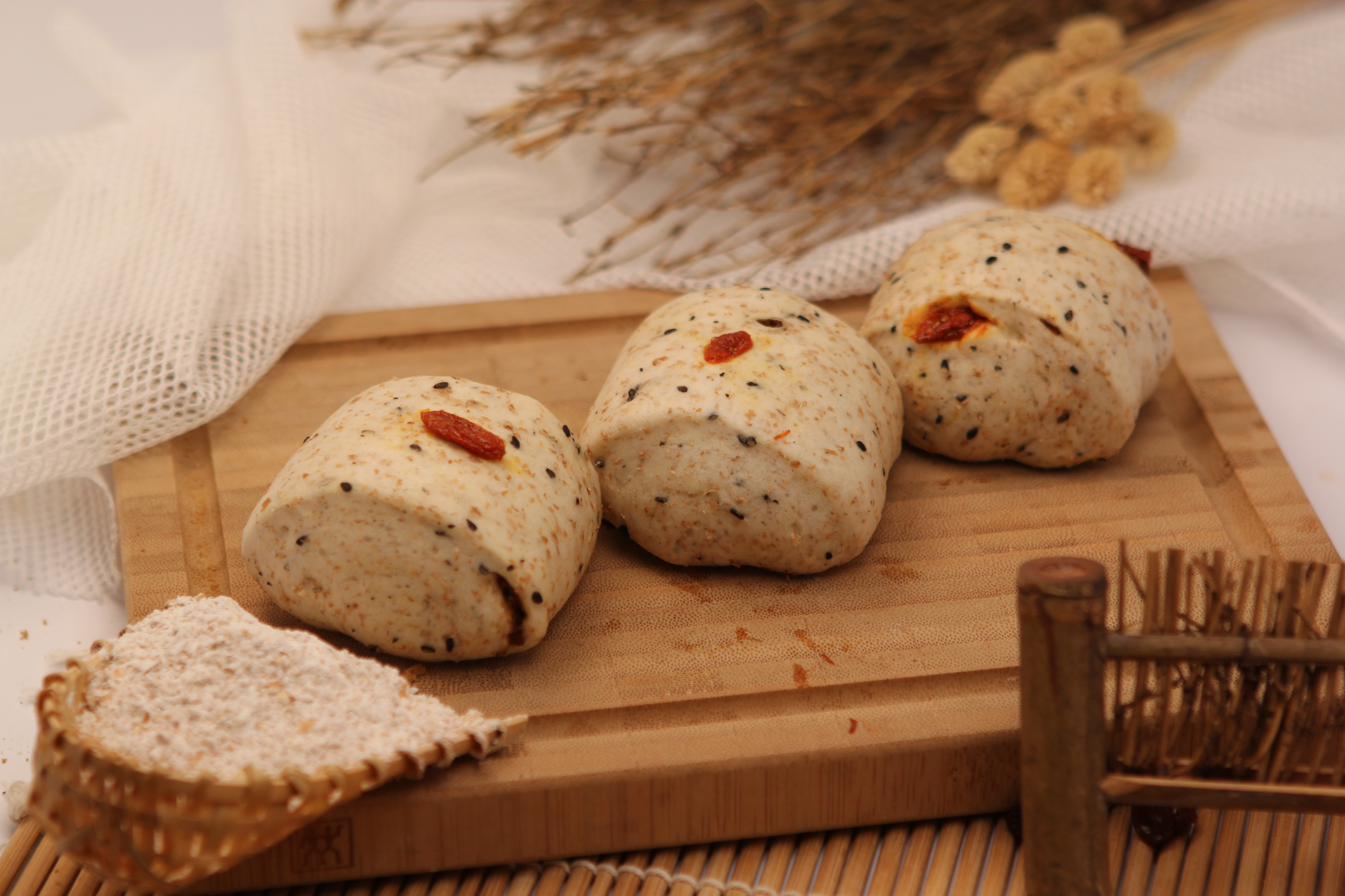 全麥枸杞養生饅頭 6入 (素)