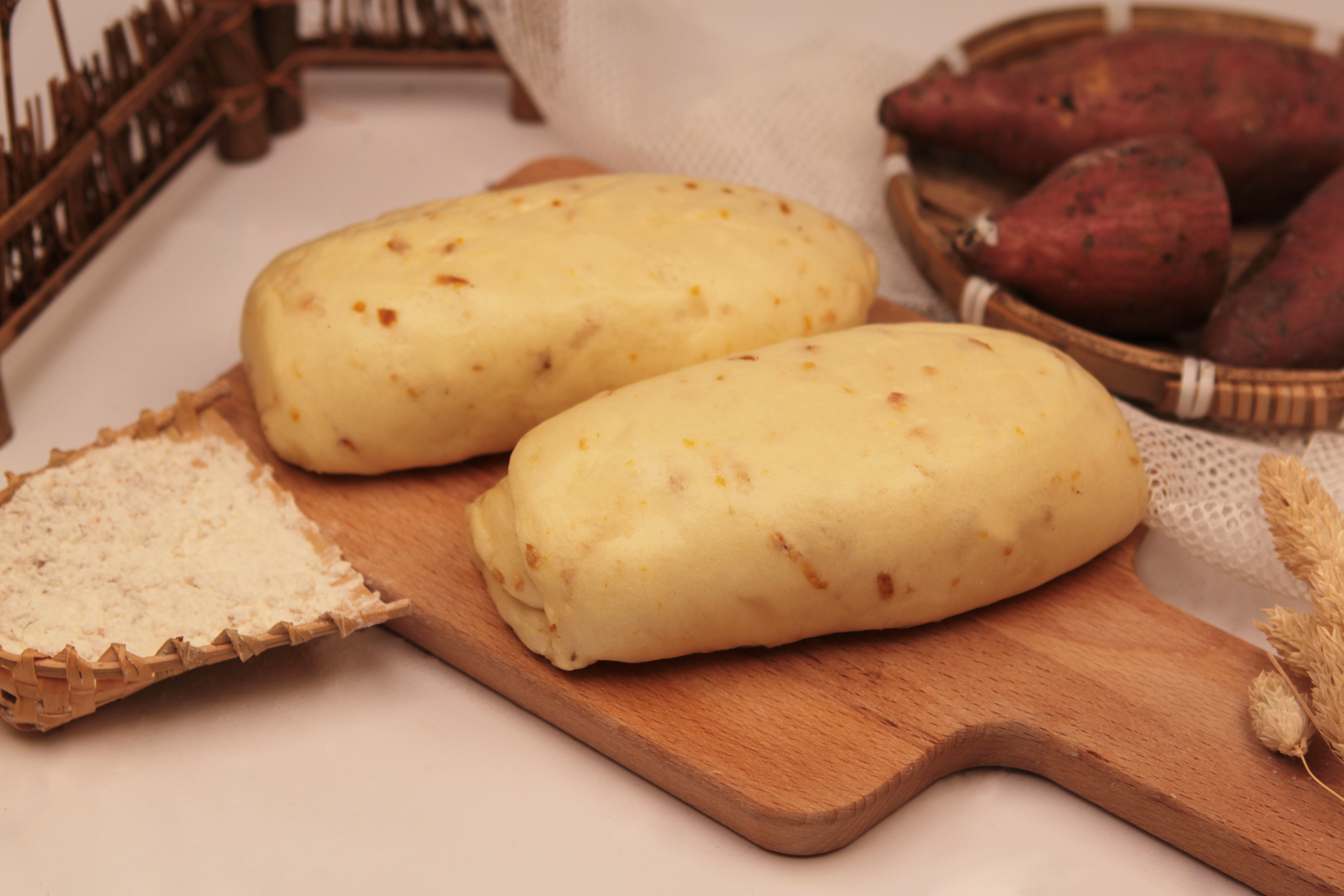 黃金地瓜牛奶可頌饅頭 5入 (蛋奶素)